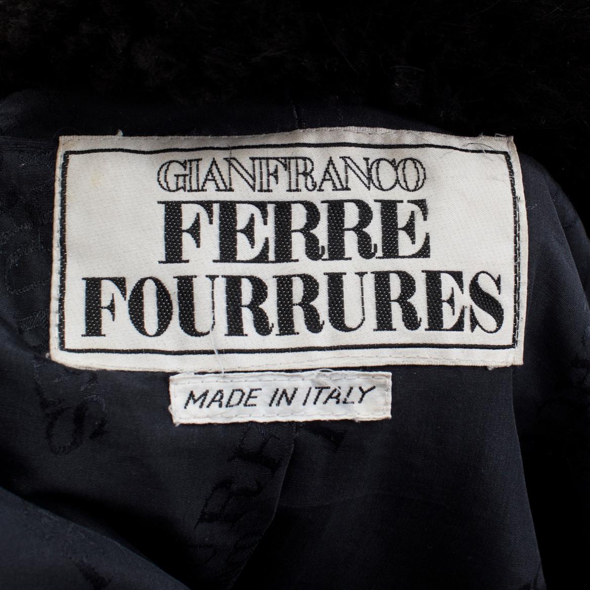 GIANFRANCO FERRE, fur coat.