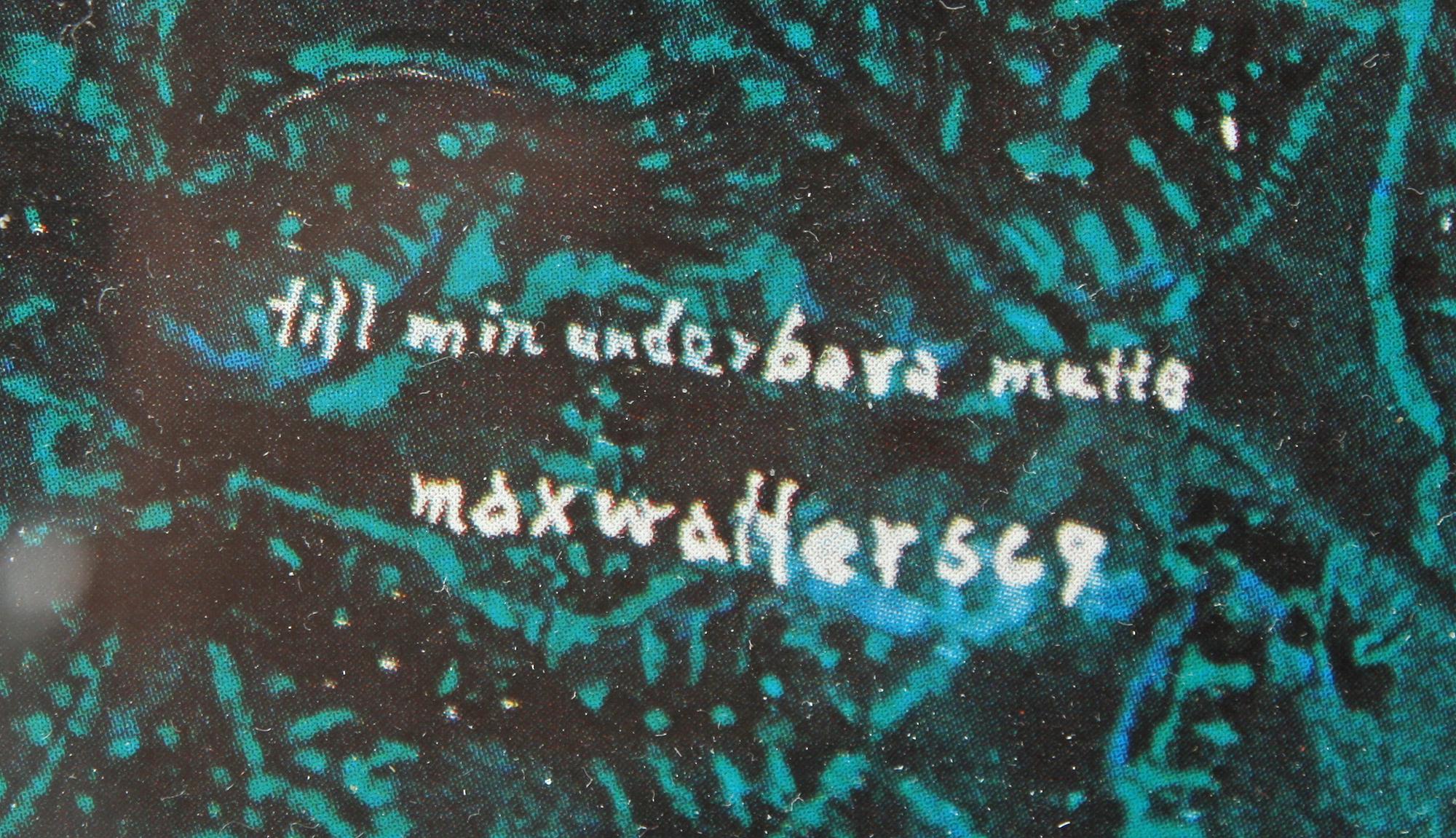 MAX WALTER SVANBERG, affisch.