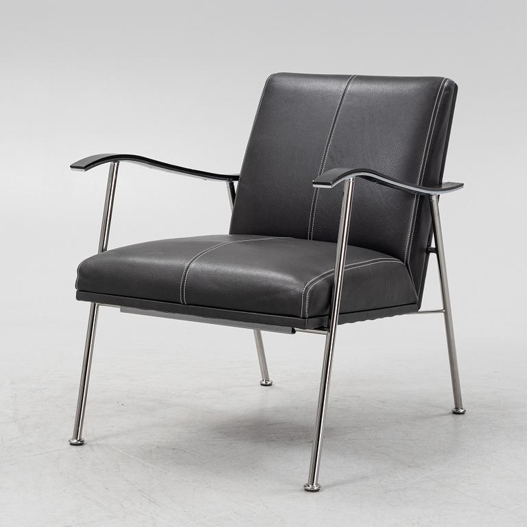 Gunilla Allard, a 'Sahara' leather upholstered easy chair from Lammhults, 21st Century.