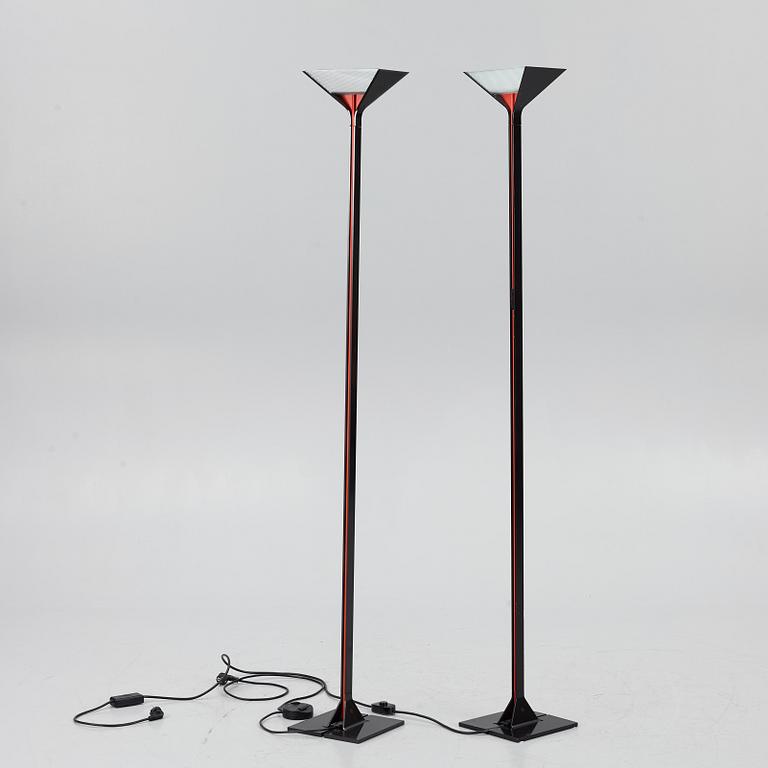 Tobia Scarpa, a pair of 'Papillona' floor lamps, Flos, Italy.