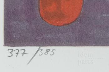 Lennart Jirlow, lithograph in colours, signed 377/385.