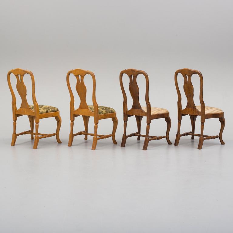 Four early 20th century chairs.