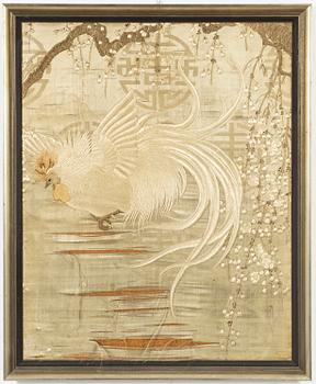 Two Chinese silk embroideries, first half of the 20th Century.