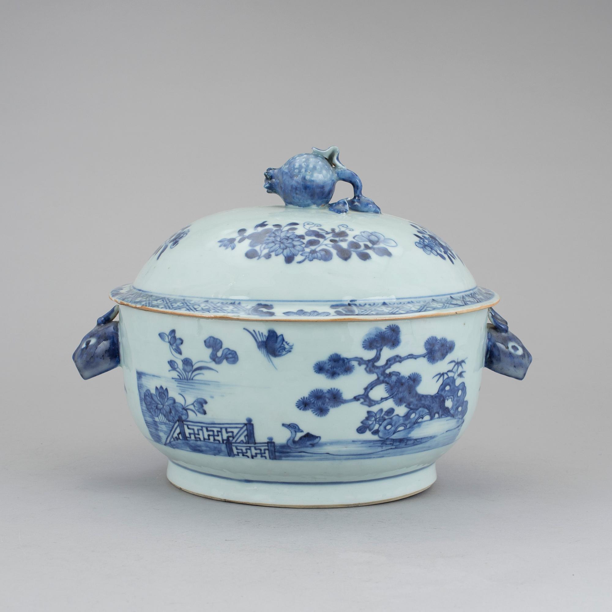 TERRIN, kompaniporslin, Kina, Qingdynastin, Qianlong (1736-95).