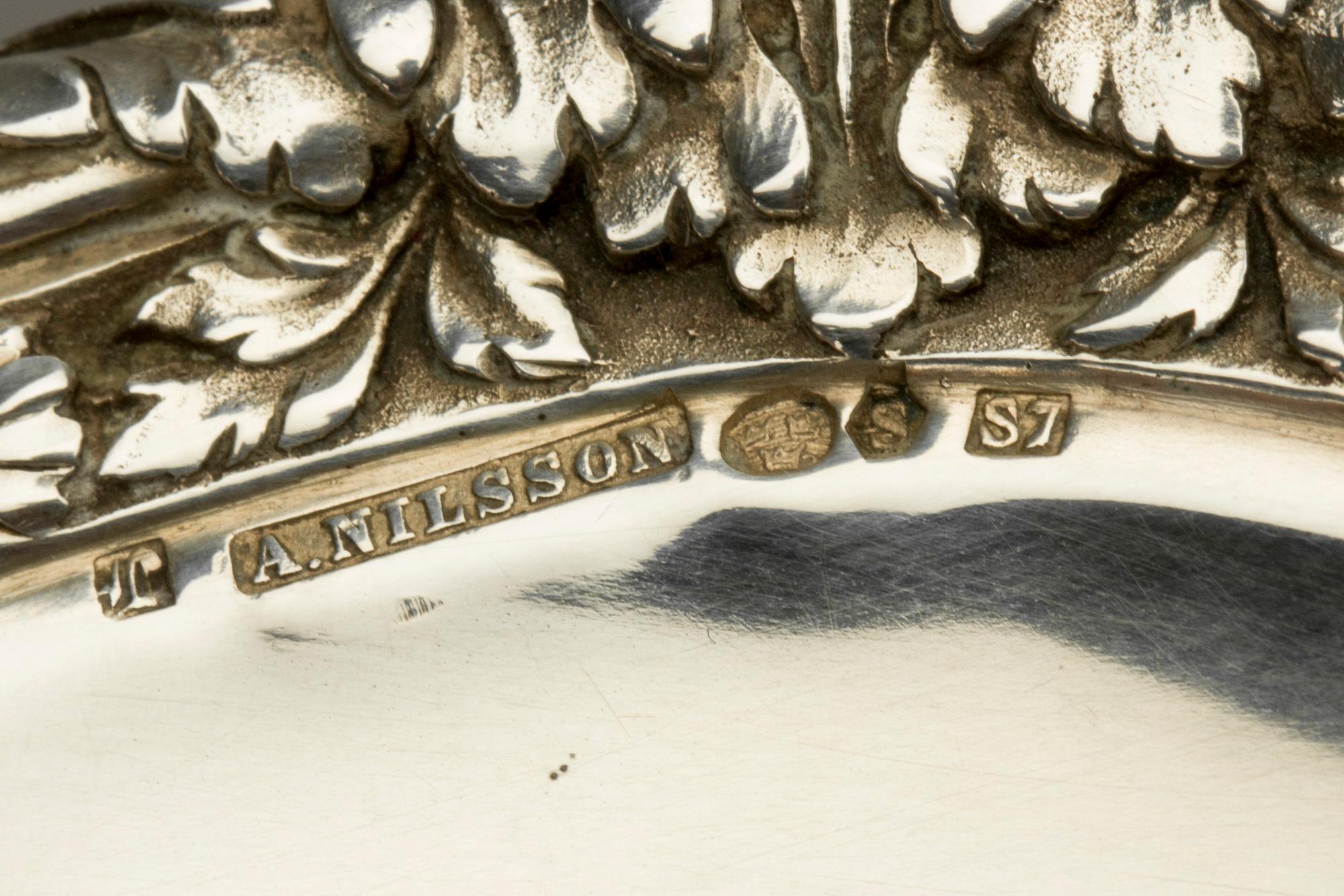 FAT, silver, Anders Nilsson, Lund. 1920. Vikt ca 460g.