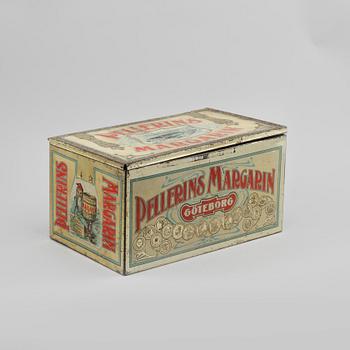BURK, plåt, Pellerins Margarin, Göteborg, 1900-talets början.