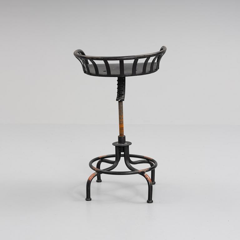 An industrial stool, 20th Century.