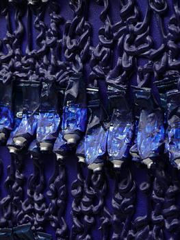 Arman (Armand Pierre Fernandez), ”Monochrome accumulation no 2505 (Ultramarin blue)”.