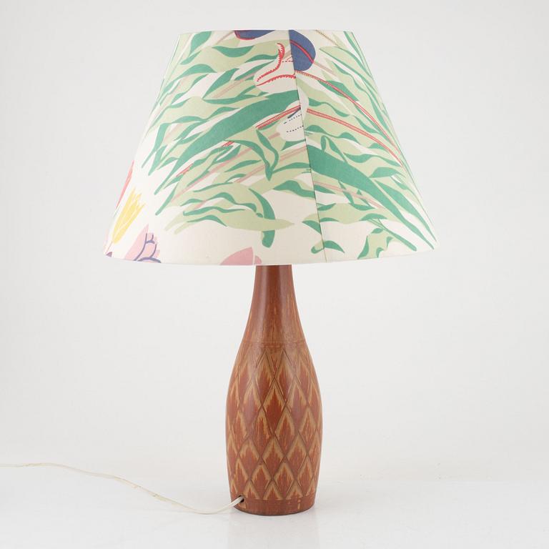 Gunnar Nylund, stengods, bordslampa, Rörstrand.