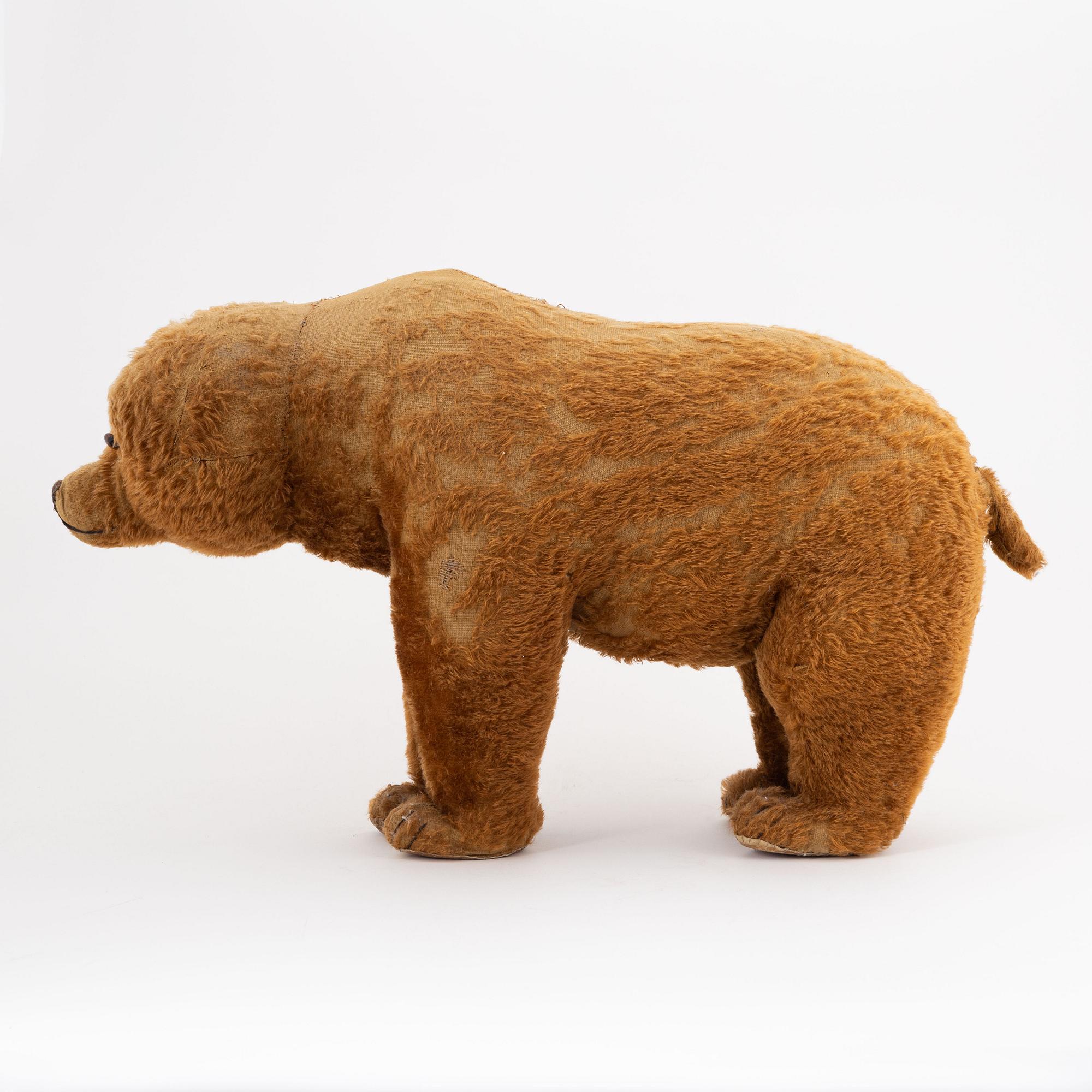 Leksaksbjörn, möjligen Steiff, 1900-talets första hälft.