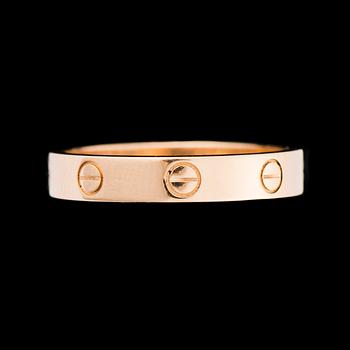 RING, 18K guld. Cartier "Love".