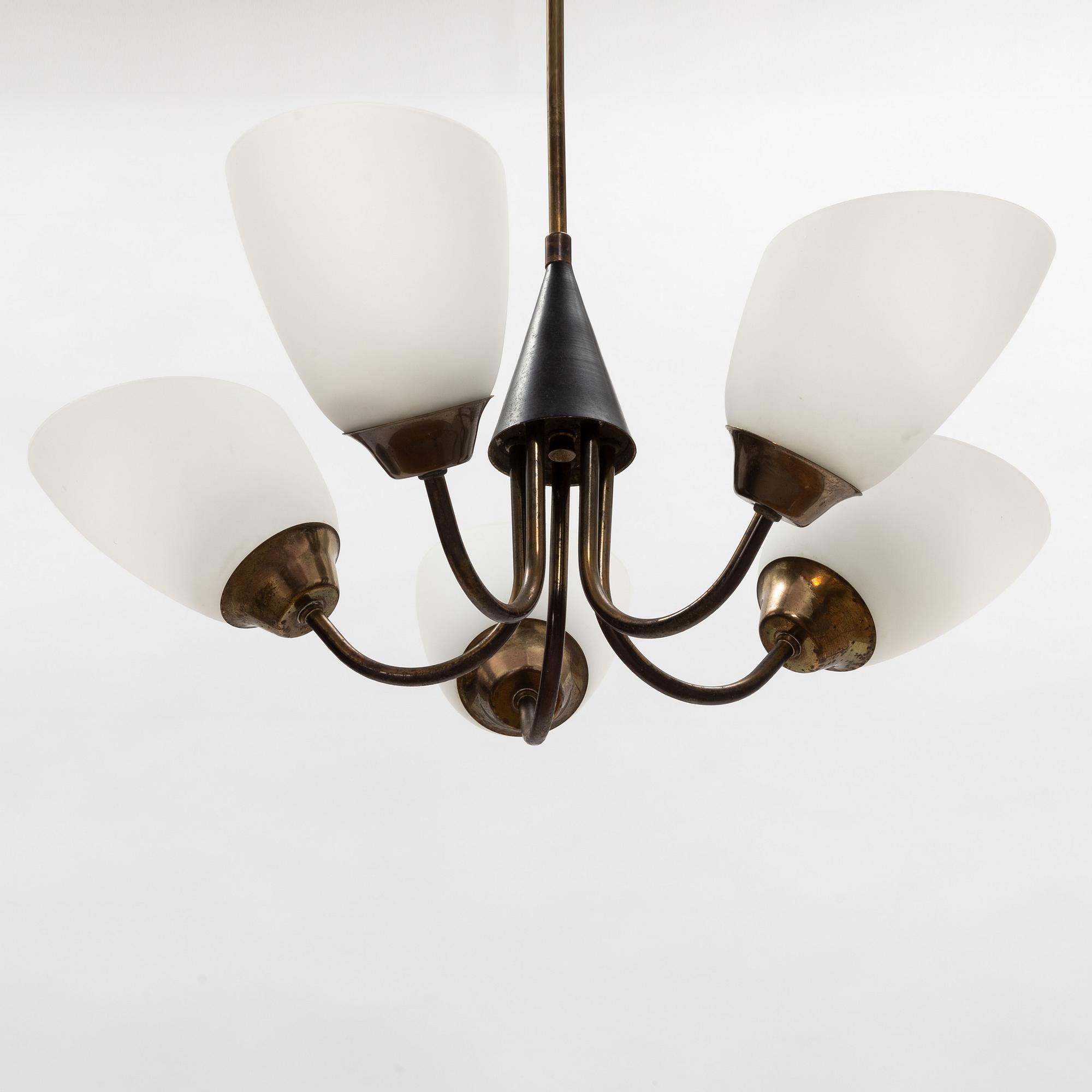 A ceiling light, 1950's.