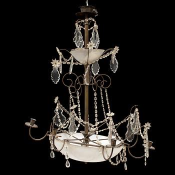 An early 20th century chandelier.