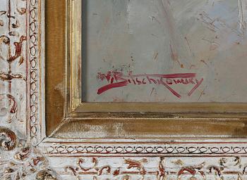 WLADIMIR BITSCHKOWSKY, olja på pannå, signerad.