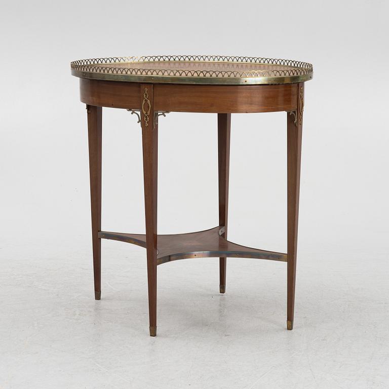 Salon table, Gustavian style, Gustaf L Sahlholm, Stockholm, 1924.