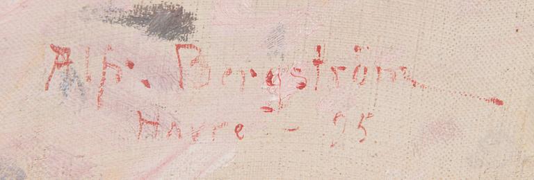 Alfred Bergström, öljy kankaalle, signeerattu.