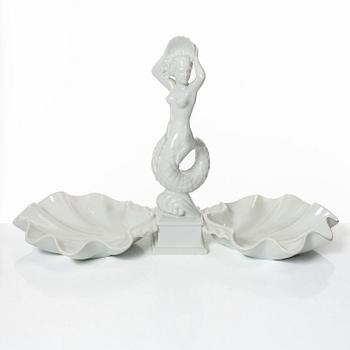 Harald Salomon, Figurines and bowls, 5 pieces, porcelain, Rörstrand.