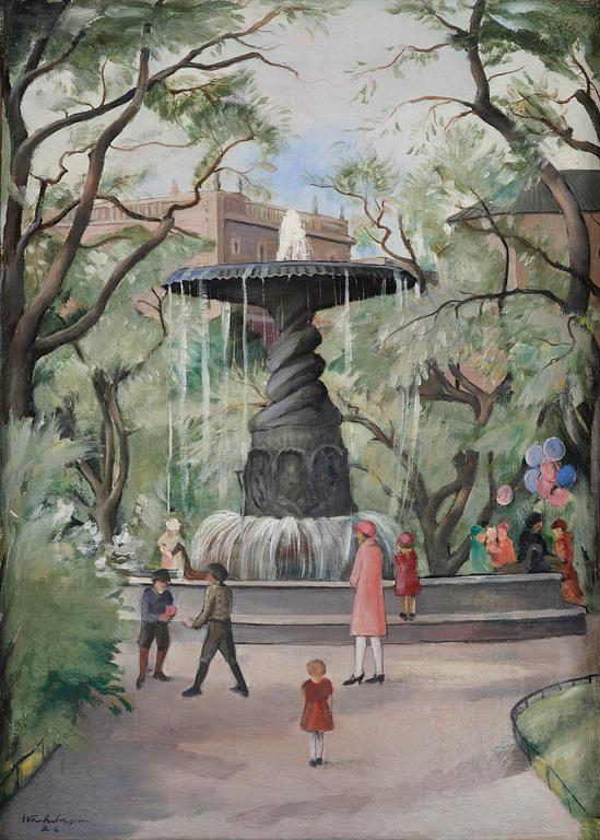 Carl Einar Fredriksson, Playing children in Kungsträdgården.