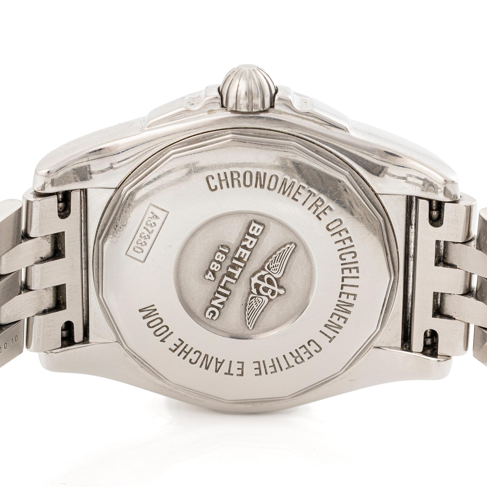Breitling, Galactic 36, "Mother Of Pearl diamond Dial", armbandsur, 36 mm.