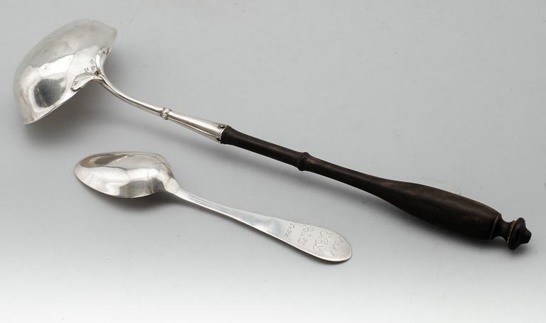 SOPPSLEV OCH MATSKED, silver, Stephan Halling, Örebro 1791/1798.