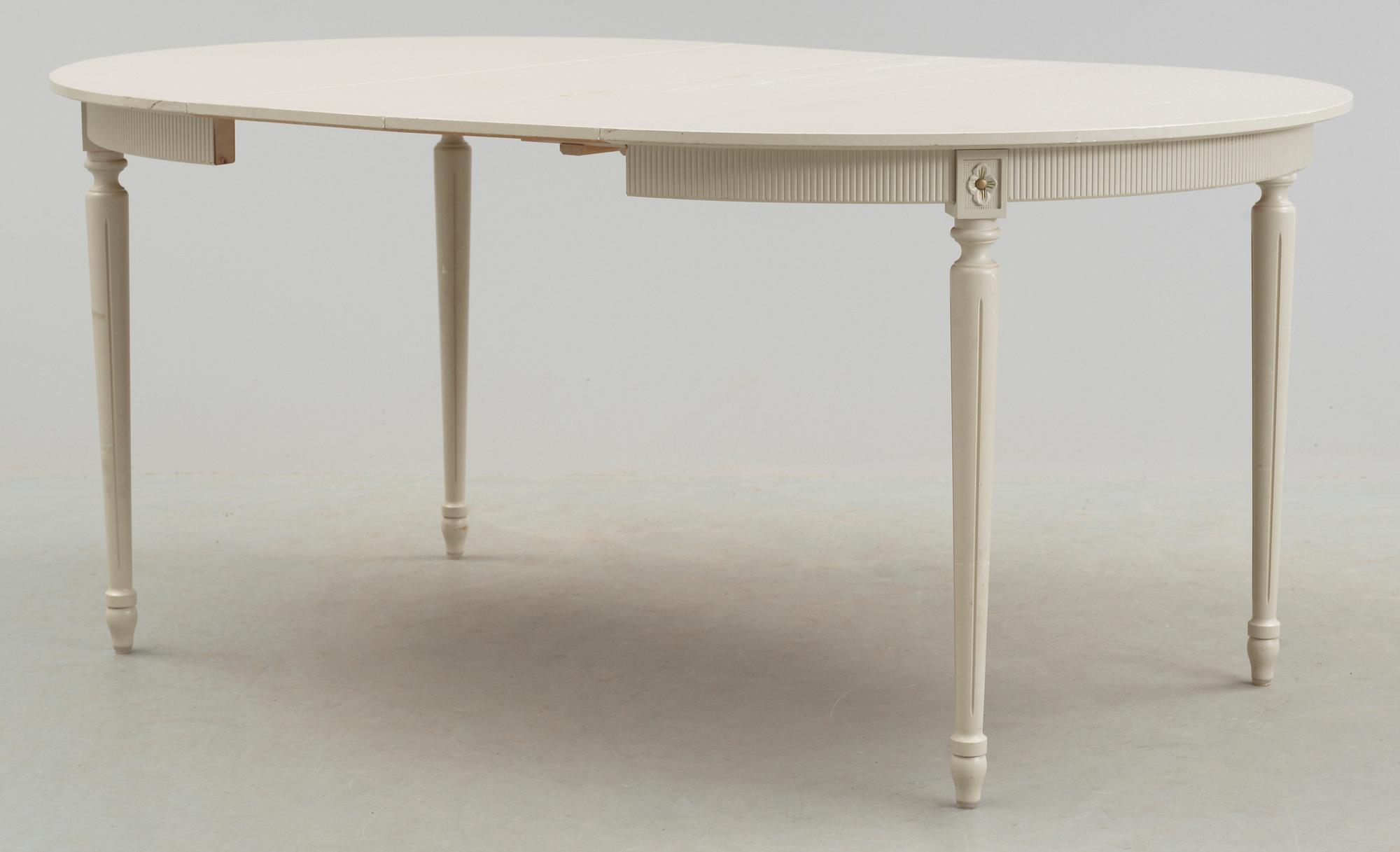 MATSALSGRUPP, 5 delar, gustaviansk stil, 1900-talets mitt.