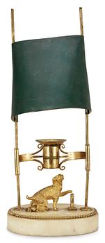 687. A late Gustavian circa 1800 table lamp.