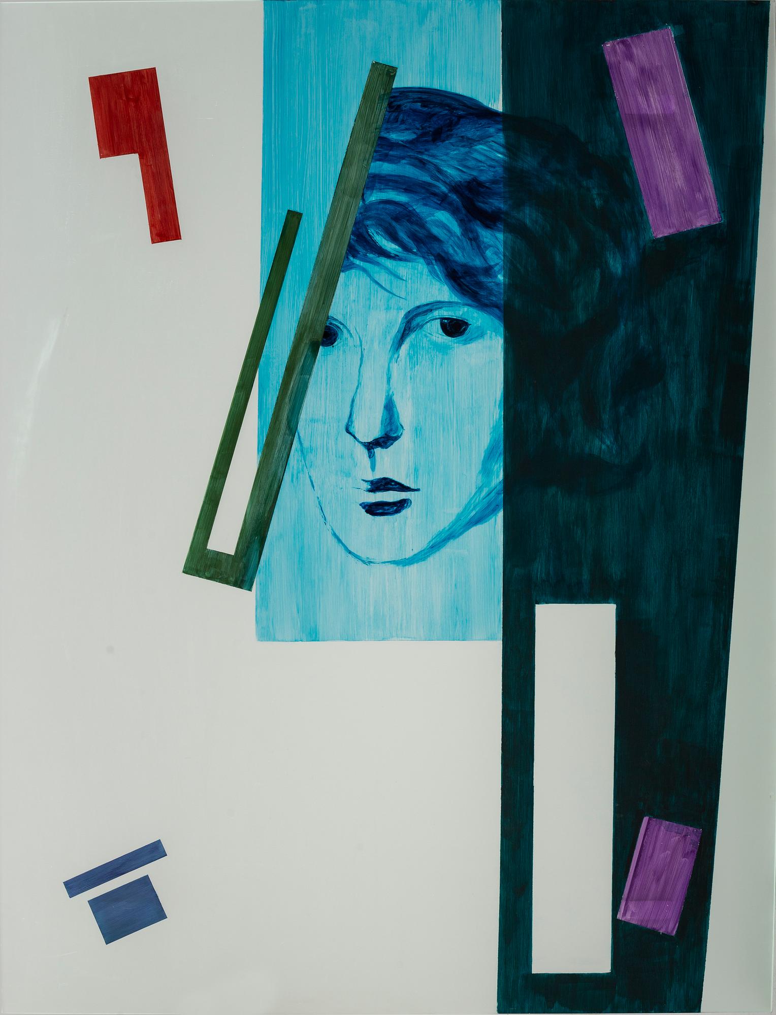 REIDAR KRAUGERUD, oil on plexi.