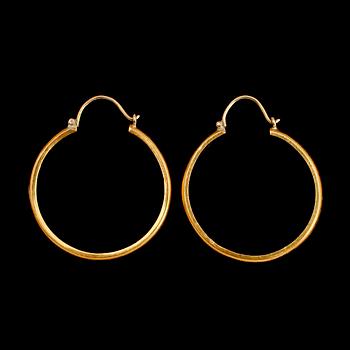 ÖRHÄNGEN, 1 par, 23 k guld. Vikt 10 g.