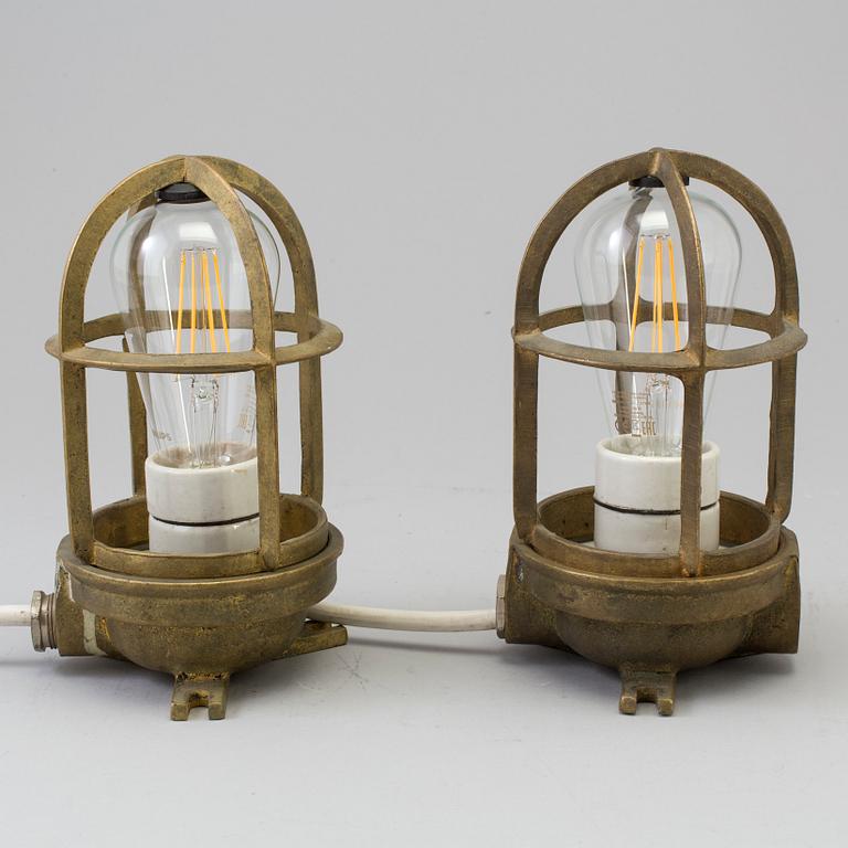 A pair of second half of th 20th century lights.