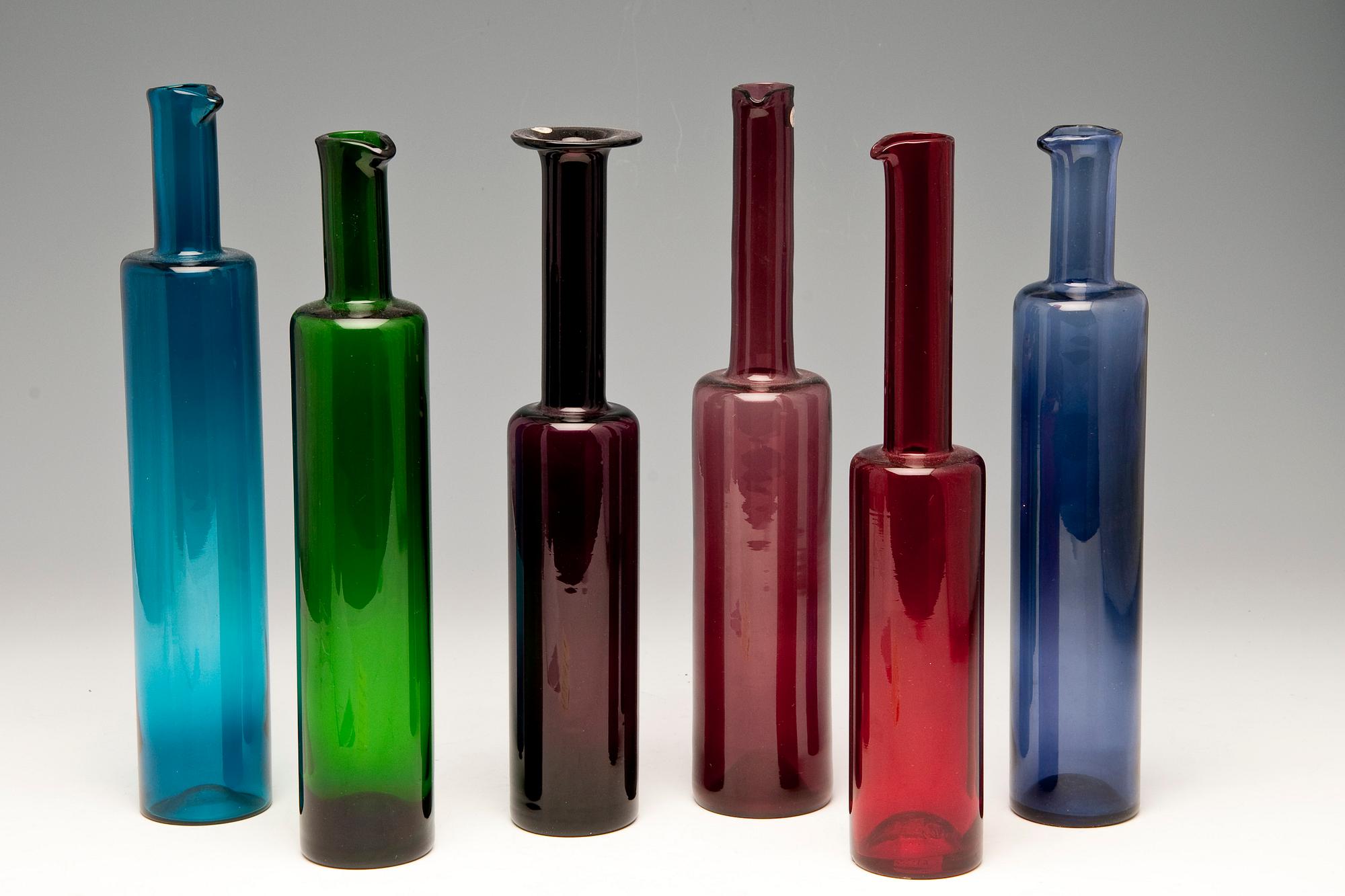 Nanny Still, A SET OF SIX BOTTLES.