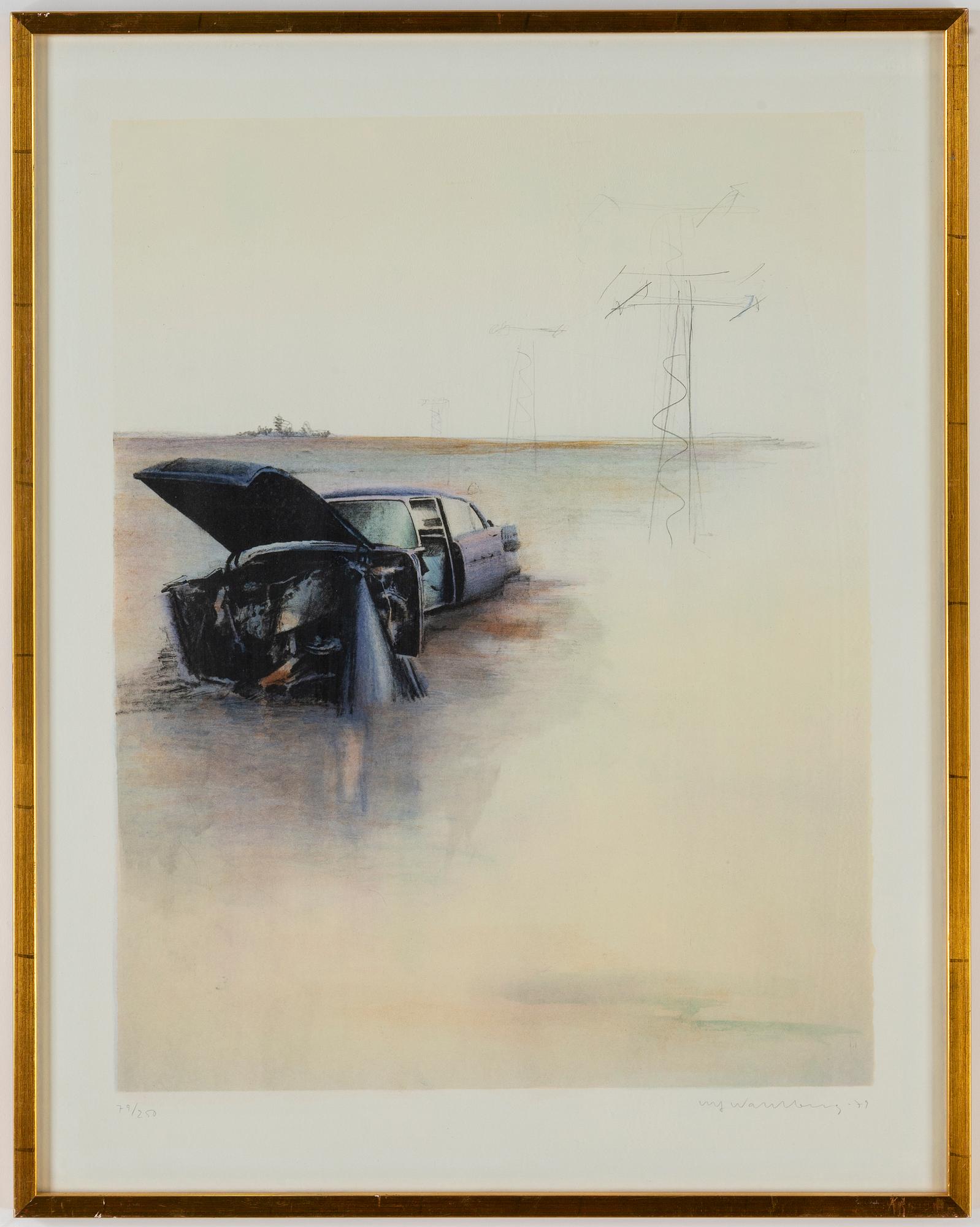 ULF WAHLBERG, färglitografi, 1979, signerad 79/250.
