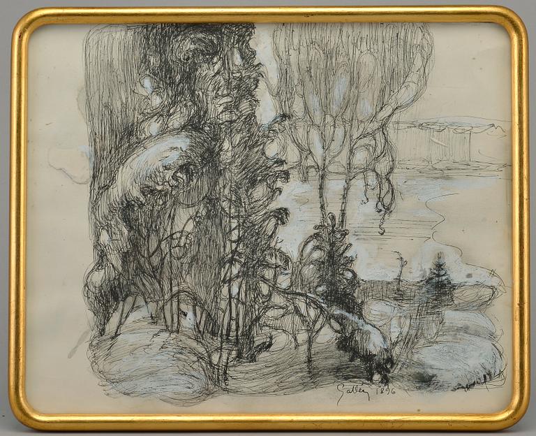 Akseli Gallen-Kallela, WINTER SCENE.