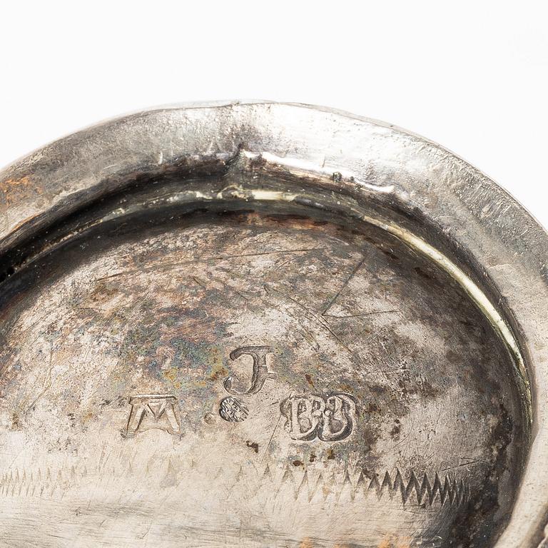 Bägare, silver, Bengt Björn, Västerås 1742.