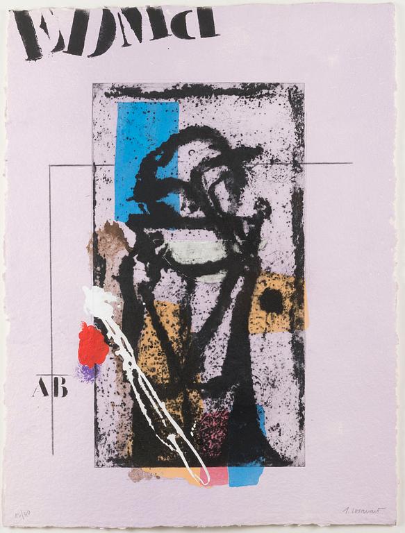 JAMES COIGNARD, carborundum etching, signed, numbered 12/40.