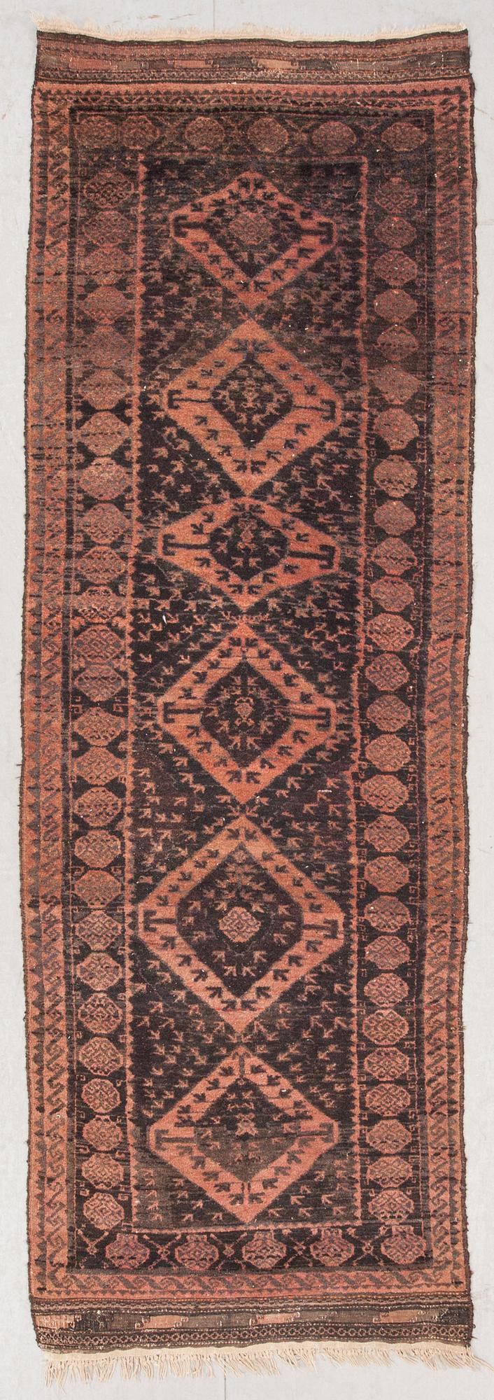 GALLERIMATTA, antik, Beludj, ca 275 x 93 cm.