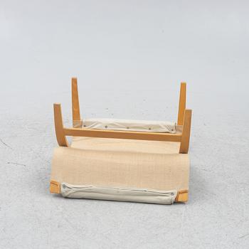 Bruno Mathsson, a 'Pernilla' easy chair witr foot stoll., Dux.