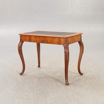 A Neo Rococo walnut desk later part of the 20th century.