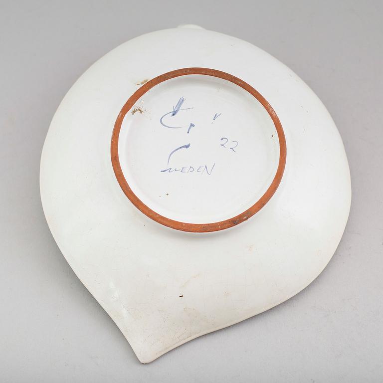 SKÅL, fajans, Stig Lindberg, Gustavsbergs studiohand.