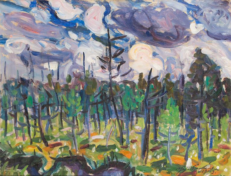 Yrjö Saarinen, Uhkaavat pilvet.