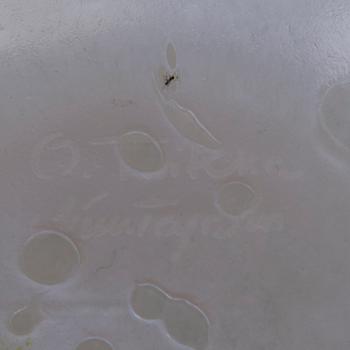 OIVA TOIKKA, FLASKA, glas, signerad O. Toikka Nuutajärvi.
