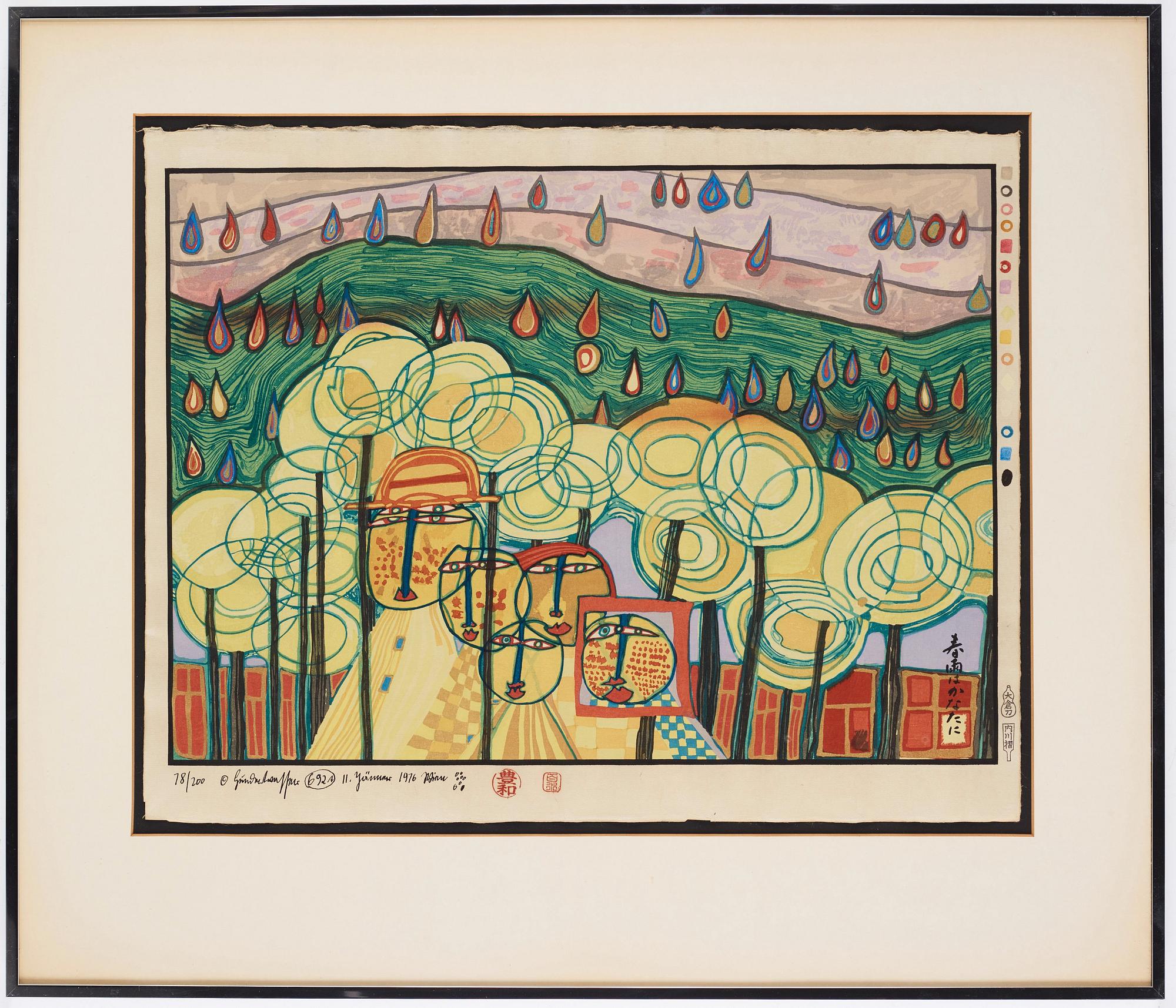 Friedensreich Hundertwasser, Portfölj, "Midori No Namida".