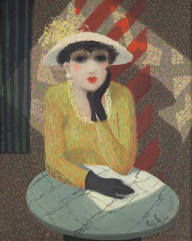 Pelle Åberg, oil on board, signed.