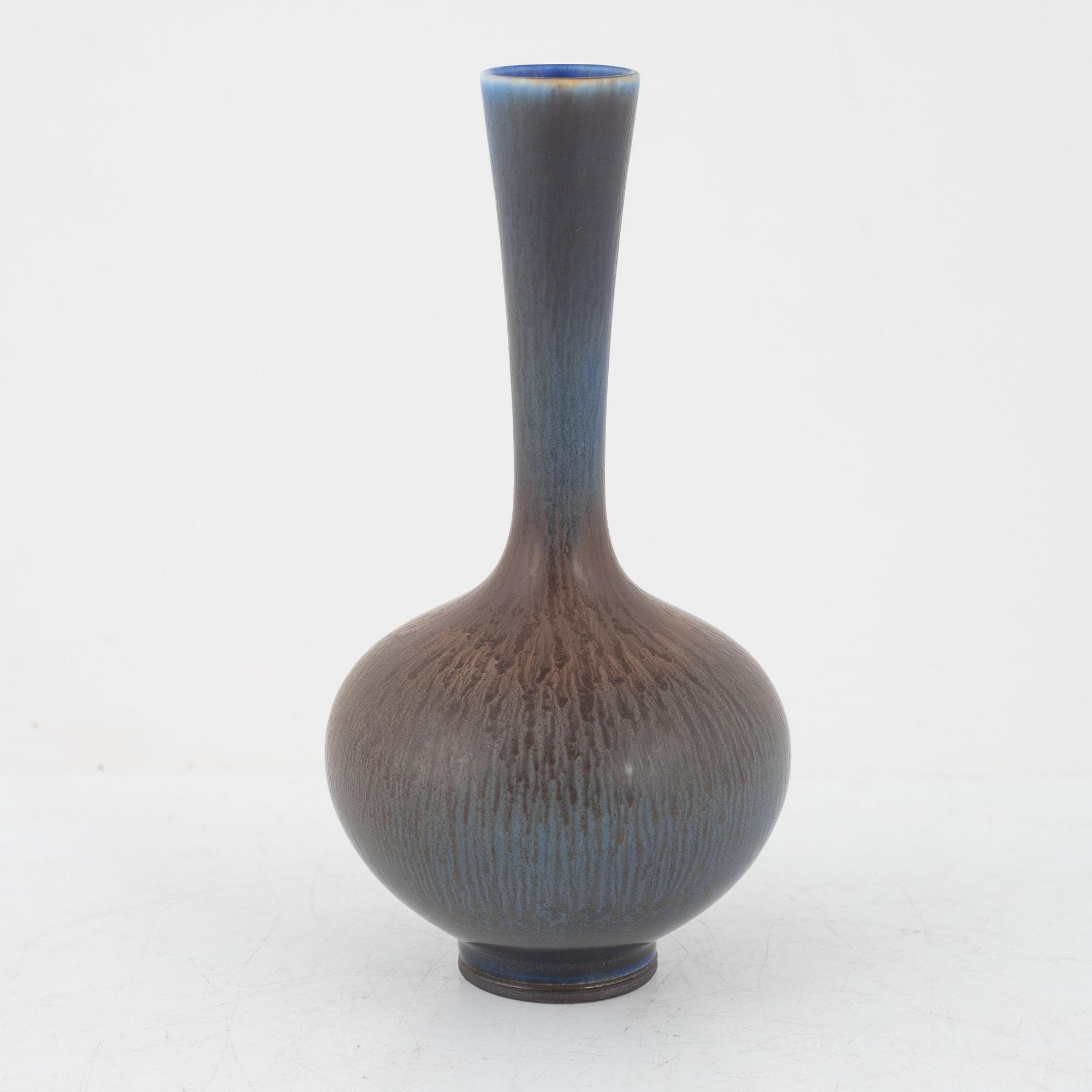 Berndt Friberg, a stoneware vase, Gustavsberg studio, Sweden 1963.