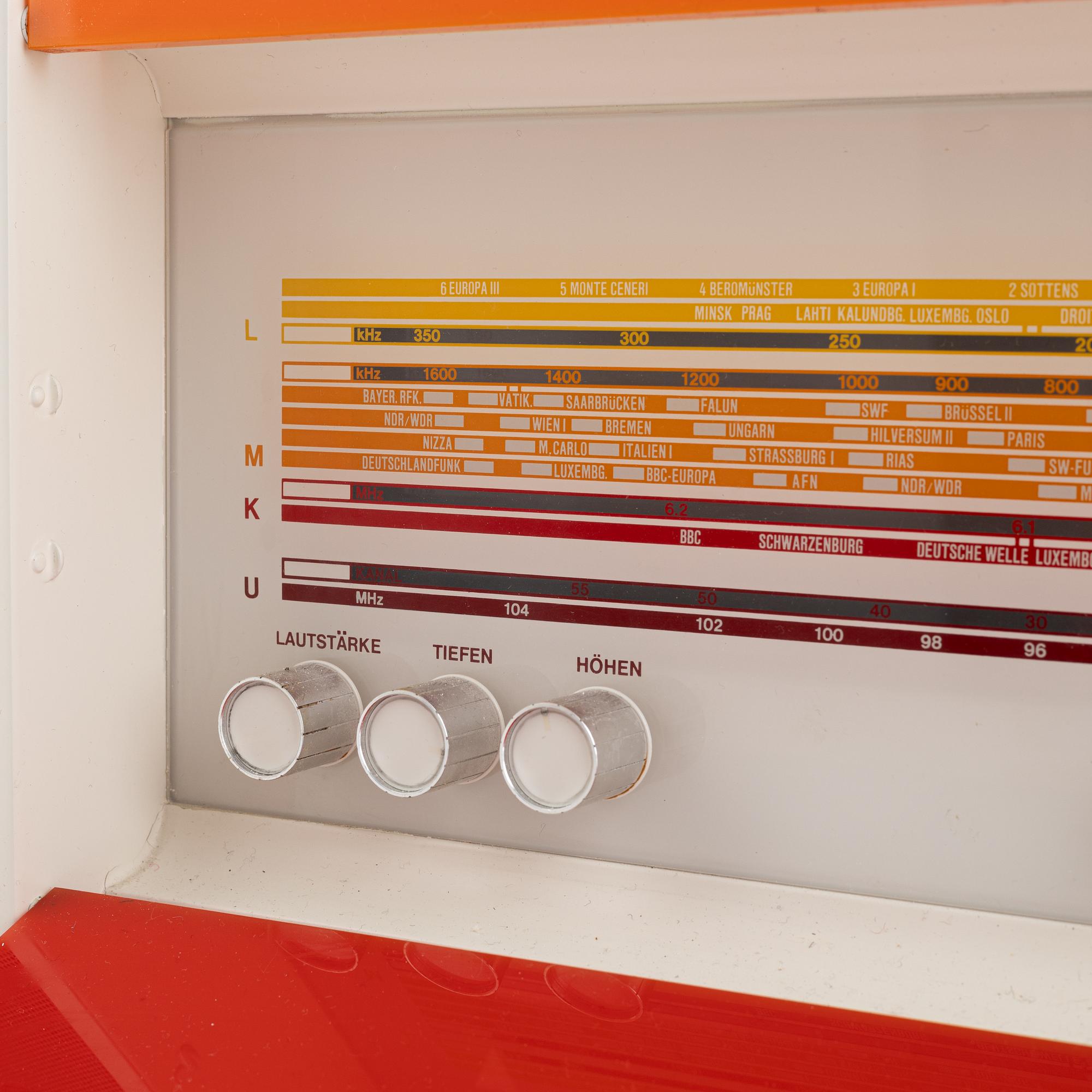 Radio, Nordmende, "Spectra Futura", designed by Raymond Loewy, 1968 - 1970.