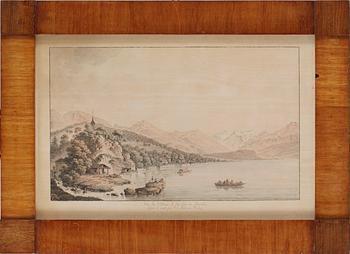 Johann Ludwig Aberli, "Vûe de Lausanne"; "Vûe du Village et du Lac de Brientz"; "La Vallé Oberhasli" (3).
