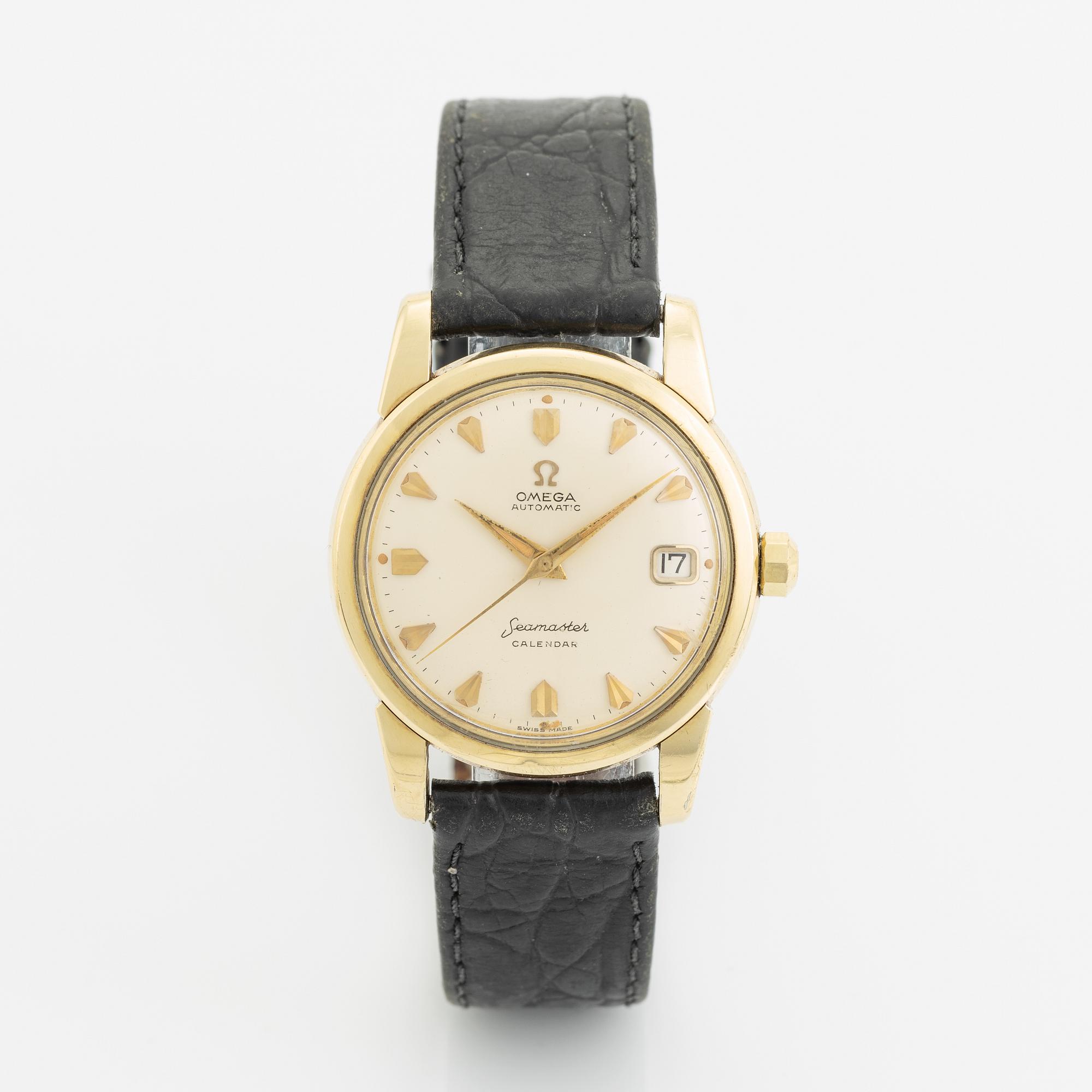 Omega, Seamaster, Calendar, wristwatch, 34 mm.