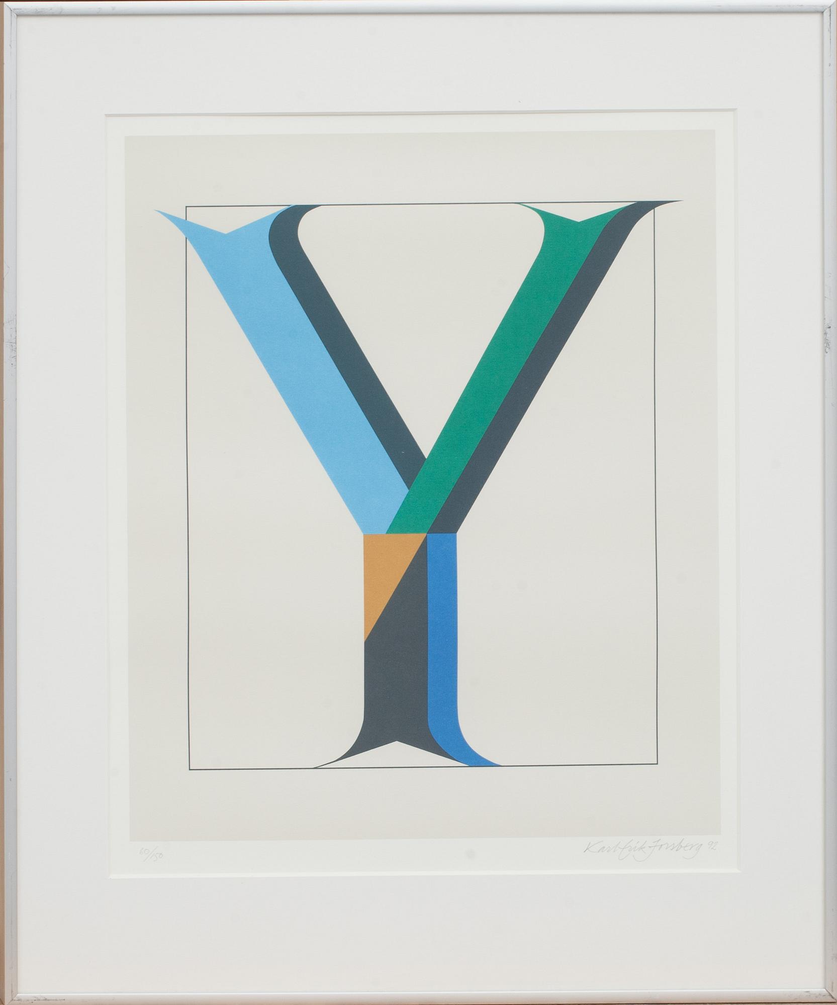 KARL-ERIK FORSBERG, färglitografi, signerad, daterad 92 och numrerad 60/150.