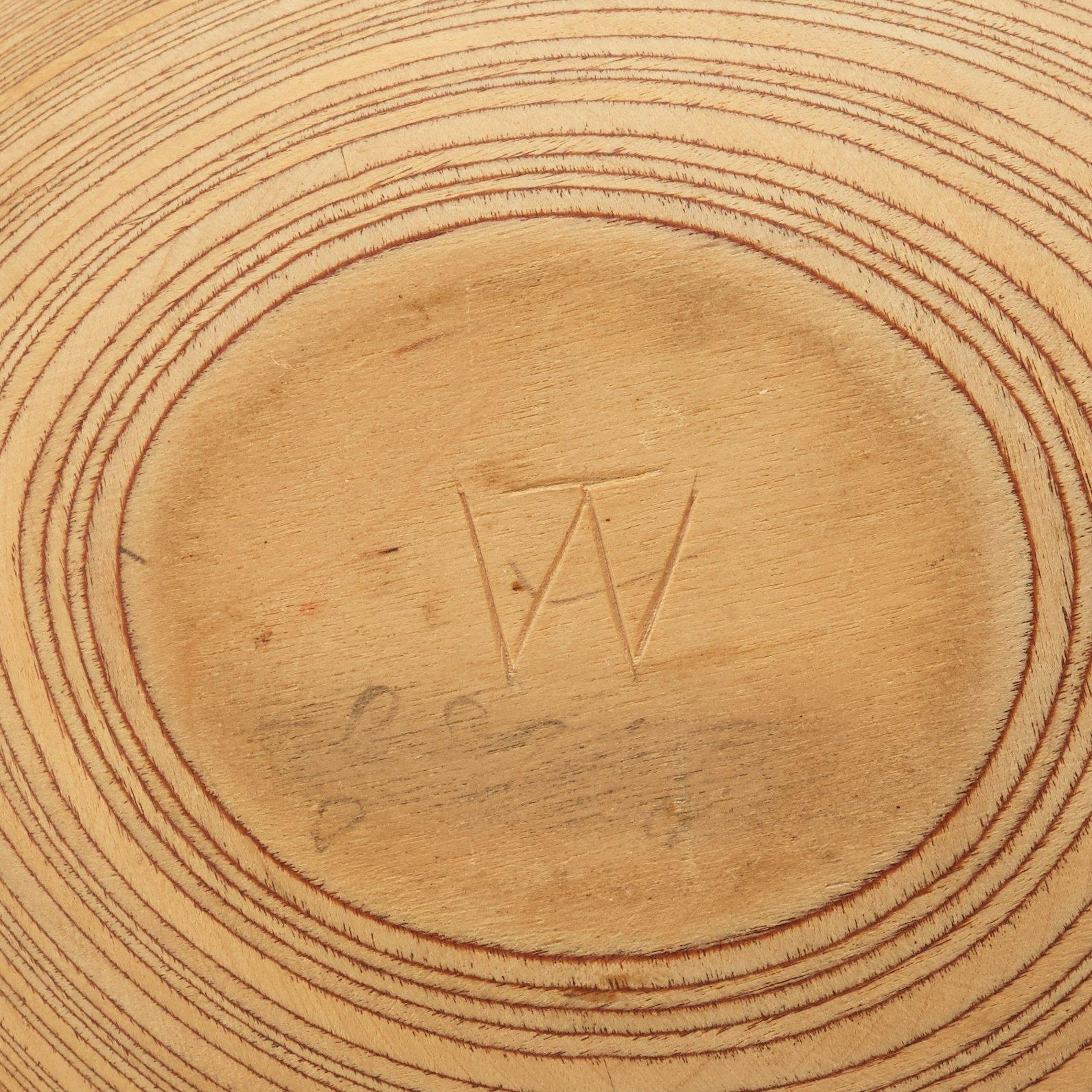 A Tapio Wirkkala aeroplan veneer dish, Finland 1950's.