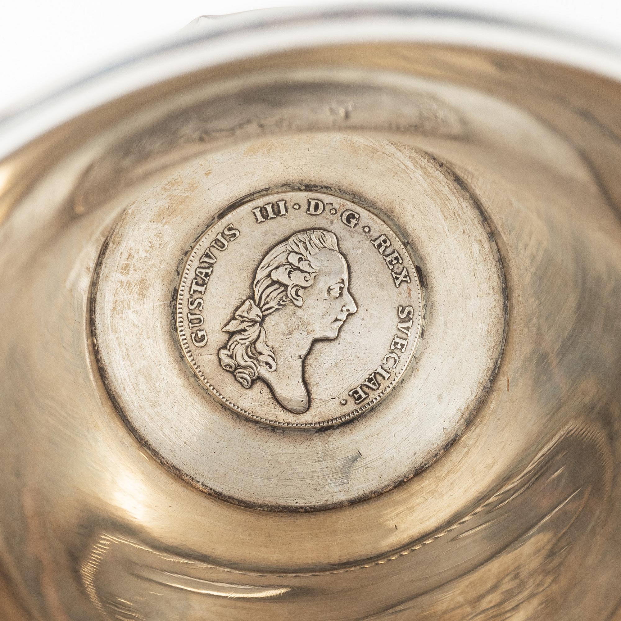 C.G. Hallberg, A Swedish silver Rococo-style beaker, Stockholm 1912.