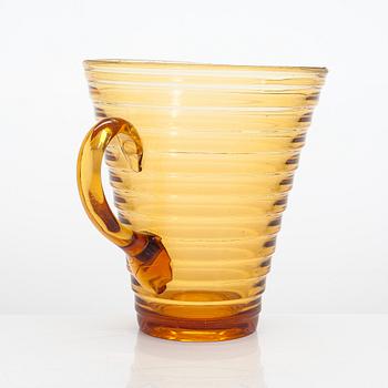Aino Aalto, a 'Bölgeblick' glass pitcher. In production 1935-1938.